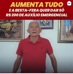 Aumenta tudo! Fernando Lucena mostra sua indignação com o Governo Bolsonaro