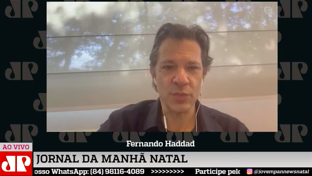 Fernando Haddad concede entrevista a rádio natalense