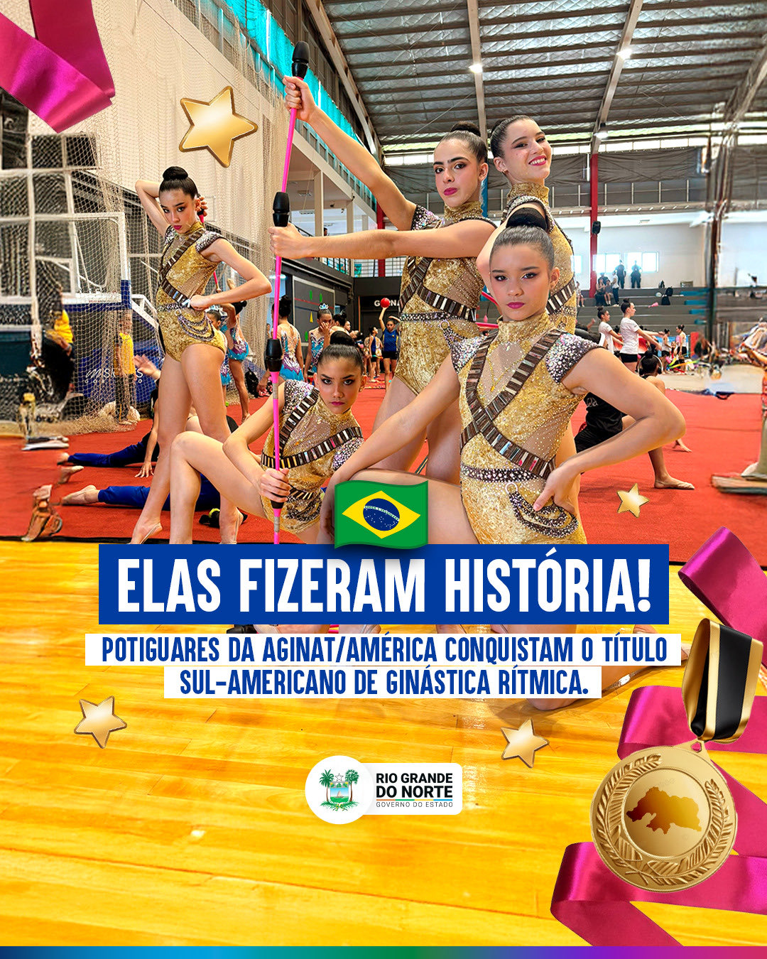 Ginastas potiguares conquistam ouro
